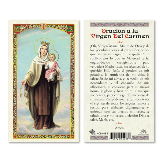 En Santa Maria del Monte nuestra meta es evangelizar y nuestros productos nos ayudan a hacerlo, por eso te presentamos esta estampita de La Virgen del Carmen en nuestra sección  de oraciones, novenas y devociones. Disfrútala y ayúdanos a  llevar el mensaje de Cristo.  Nuestros productos hablan por sí solos