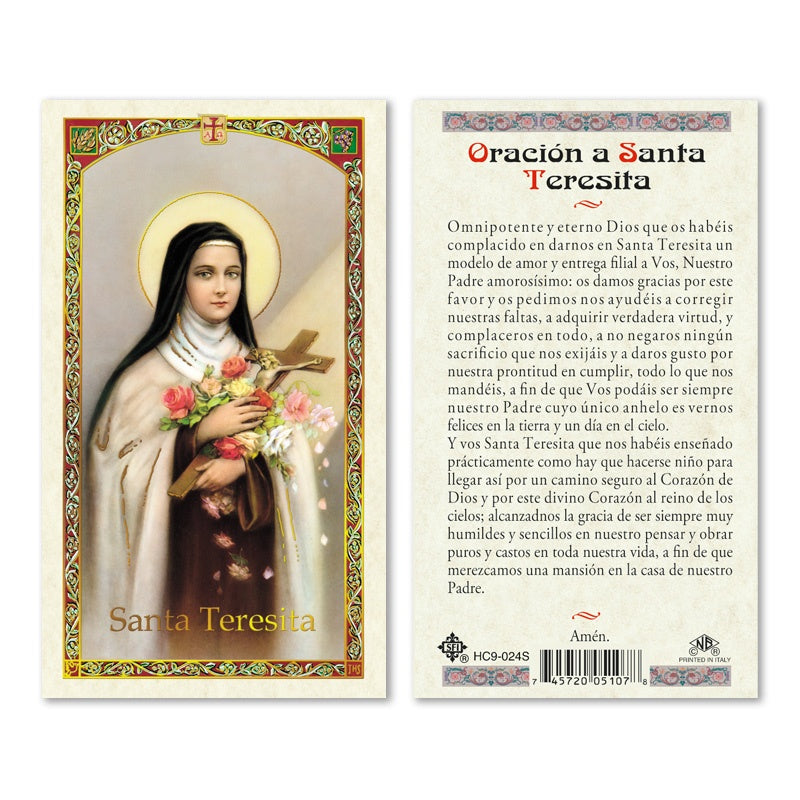 En Santa Maria del Monte nuestra meta es evangelizar y nuestros productos nos ayudan a hacerlo, por eso te presentamos esta estampita de Santa Teresita en nuestra sección  de oraciones, novenas y devociones. Disfrútala y ayúdanos a  llevar el mensaje de Cristo. 