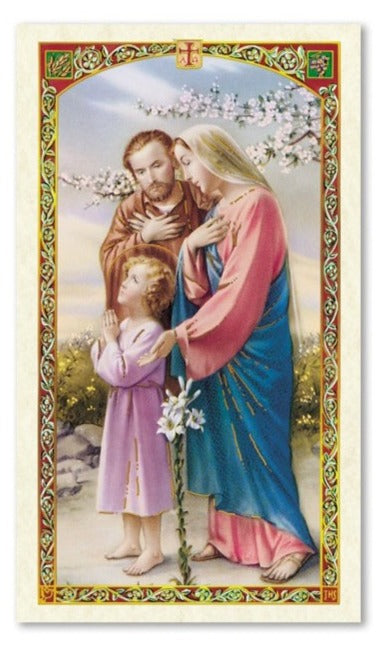 Sagrada Familia/ Holy Family- Estampa/Holy card
