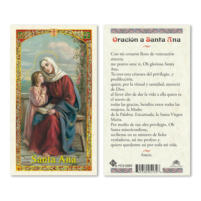 En Santa Maria del Monte tienda Católica nuestra meta es evangelizar y nuestros productos nos ayudan a hacerlo, por eso te presentamos esta estampita de Santa Ana en nuestra sección  de oraciones, novenas y devociones. Disfrútala y ayúdanos a  llevar el mensaje de Cristo.  Nuestros productos hablan por sí solos