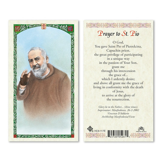 San Pio de Pietrelcina/St. Pio - Estampa/Holy card