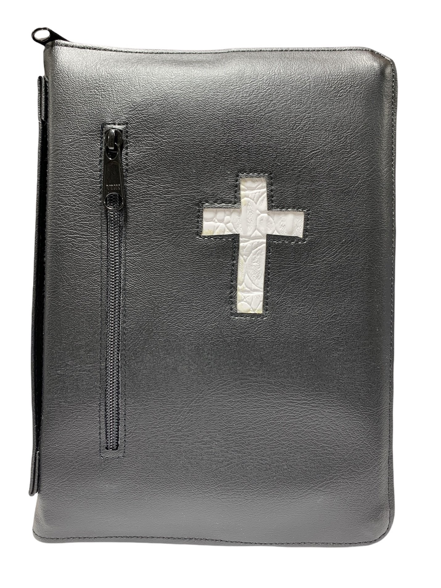  En Santa Maria del Monte, tienda católica, nuestra meta es evangelizar y nuestros productos nos ayudan a hacerlo y la mejor manera para cuidar nuestra Biblia grande es con la funda de vinyl, que cuenta con asa y cierre para otorgarle una mayor protección y puedas llevarla a todos lados siempre segura y fácil.Disfrútalo y ayúdanos a  llevar el mensaje de Cristo.Se parte de Nuestra Misión!  ¡Nuestros productos hablan por sí solos!