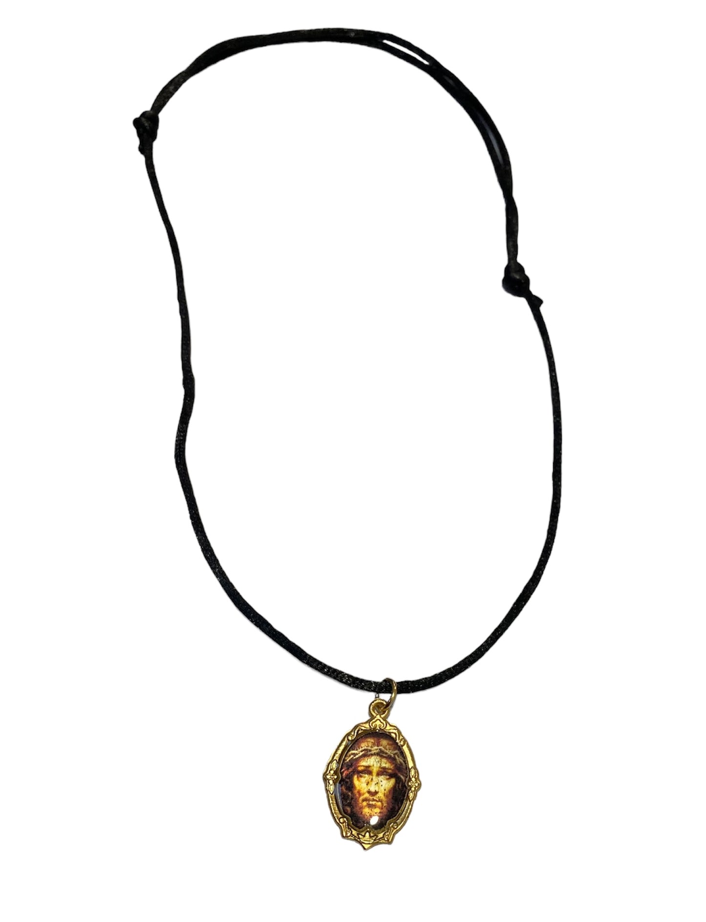 Medalla rostro de Cristo con hilo