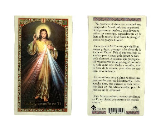 Divina Misericordia/ Divine Mercy - Estampa/Holy card