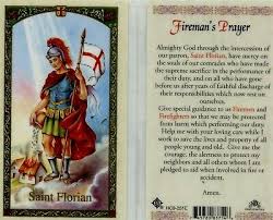 Estampa-Holy card Saint Florian